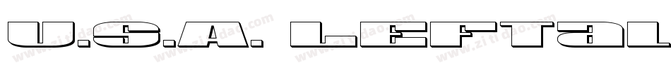 U.S.A. Leftalic字体转换